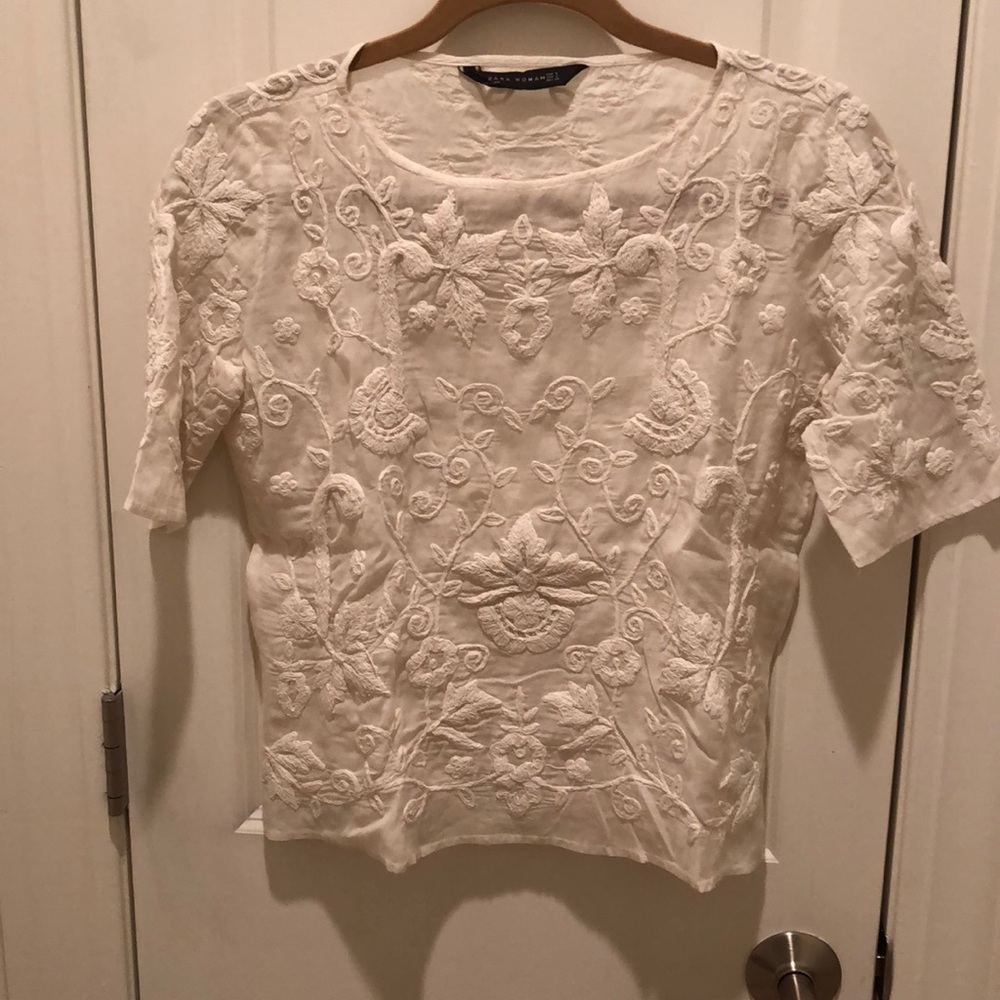 Zara floral top